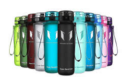 Super Sparrow Trinkflasche - Tritan Wasserflasche - 750ml Schwarz 🚴‍♂️🌿
