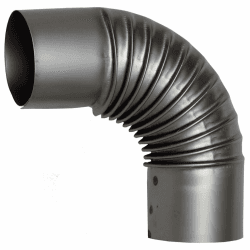 🔥 Rauchrohr Ofenknie Ofenrohr Bogen Abgasrohre Kaminofenrohr 100-150 mm Heizung (Ø 120 Bogen 90 Grad) - Angebot!