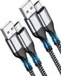 Micro USB Kabel [2Stück 2M] Nylon Ladekabel 📱🔌