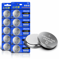 Angebot: 10 Stück CR2450 3V Lithium Knopfzellen CR 2450 Batterien 🔋🔋
