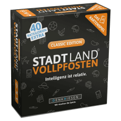 DENKRIESEN - Stadt Land Vollpfosten® – Das Kartenspiel - Classic Edition