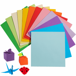 Origami-Papier, 240 Blatt, 20 leuchtende Farben, 15,2 cm, 80 g/m² 🌟🎨