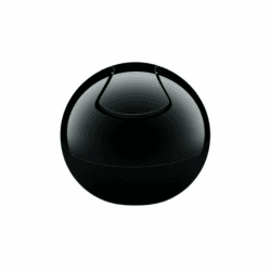 🌟 Spirella 10.15139 Kosmetikeimer 1 Liter Abfalleimer Schwingdeckeleimer Tischabfalleimer Bowl Schwarz 🌟