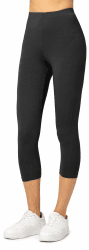 Merry Style Damen Leggings 3/4 Capri Leggings aus Viskose MS10-144 3XL Schwarz 🌟