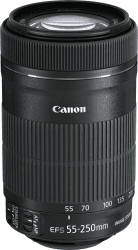 📸🔭 Canon EF-S 55-250mm 1:4-5.6 is STM Tele-Zoomobjektiv (58mm Filtergewinde) schwarz - Sonderangebot!