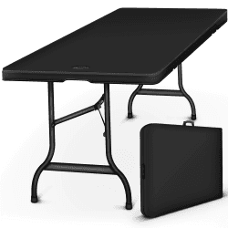 🌿 tillvex Gartentisch klappbar Kunststoff 180x75cm 🌞 Buffettisch mit Tragegriff 🌼 Klapptisch für Garten Terrasse und Balkon 🏕️ Campingtisch 6 Personen