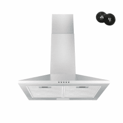 🔥🌪️ FIREGAS Dunstabzugshaube 60cm - 308m³/h Umluft & Abluft - Wandmontage - Silber