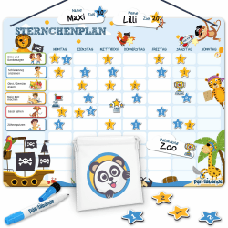 Belohnungstafel Kinder - Montessori Sternchenplan 🌟🎨🚀