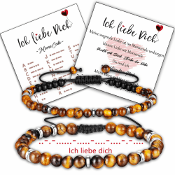 Partnerarmbänder - 2 Morsecode Armband Paare ❤️🎁