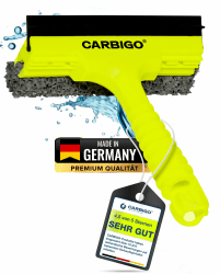 🚗 Carbigo Scheibenabzieher Auto mit Eiskratzer I 2-in-1 Abzieher Auto inkl. Scheibenkratzer 🌬️