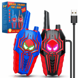 👽 Toyokid Walkie Talkie Kinder | Alien-Design | Wiederaufladbar | Klarer Klang | Abenteuerspielzeug