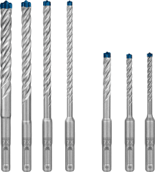 🔨🔩 Bosch 7x EXPERT SDS plus-7X Hammerbohrer-Sets (für Weichgestein, Harter Stein, Ø 5-12 mm, Professional Zubehör Bohrhammer) Set Ø 5-12 mm 7 tlg.