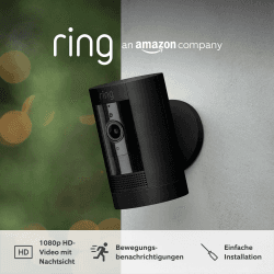 📹🏡 Zertifiziert & generalüberholt Ring Außenkamera Akku | 1080p-HD-Video, WLAN, witterungsbeständig 🛡️