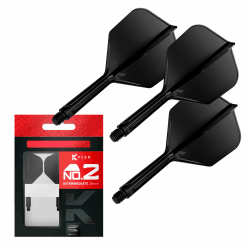 Angebot: Target Darts K Flex Integrierte Dart Flights und Schäfte, No.2 | 3er Pack K-Flex - No.2
