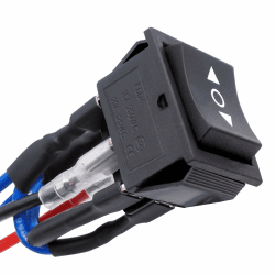 🔥 Super Deal! Taiss/Momentanen Wippschalter 6 Polig Polarer Umkehrschalter DPDT (EIN) AUS(EIN) 3 Position 10A 12V Wipptaster Automatikschalter Gleichstrommotor mit Draht KCD2-223-M-JT