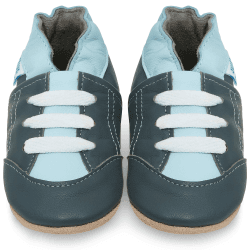 👶👟 Krabbelschuhe Baby Lauflernschuhe Mädchen Jungen Hausschuhe - Graue Turnschuhe