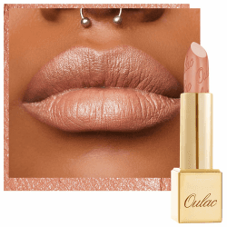 OULAC Lippenstift Metallic Glanz Finish, Nude Langanhaltender Glitzer Lippenstifte
