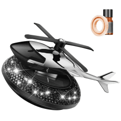Solar Flugzeug Auto Lufterfrischer 🚁 Aromatherapie Diffusor Ornament Hubschrauber