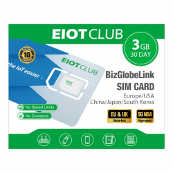 🌍📱 EIOTCLUB Globale SIM-Karte, 3GB Daten | 30 Tage, 5G/4G Prepaid Reise-SIM