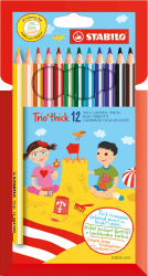 🌈 STABILO Buntstifte Trio dick - 12er Pack 🎨
