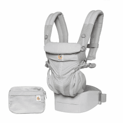 Ergobaby Babytrage Omni 360 Cool Air Mesh Pearl Grey 🌟