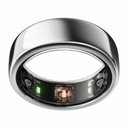 🌟 OURA Gen3 Horizon Smart-Ring - Größe 10, Silver | Wearable für Schlaf-, Herzfrequenz- und Fitnesstracking 🌙