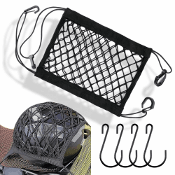 🏍️🔒 Motorrad Gepäcknetz mit 4 Haken | Hochelastisch & Robust