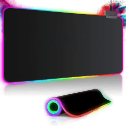 XXL Gaming Mauspad RGB Mousepad 800x300mm mit 14 Beleuchtungs Modi 🎮