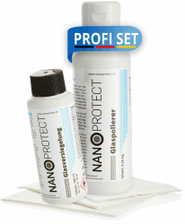 Nanoprotect Glasversiegelung | Premium Nano Scheibenversiegelung 🌟 | Set inkl. Glaspolitur 🚗