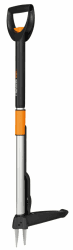 Fiskars Teleskop-Unkrautstecher 🌿🌼 - Länge 1 - 1,19 m - Rostfreie Stahl-Arme/Kunststoffgriff