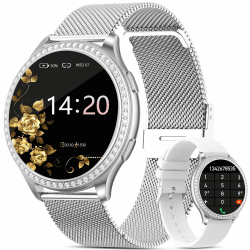 Damen Smartwatch 1.32 Zyklustracker & SpO2 Schlafanalyse ⌚