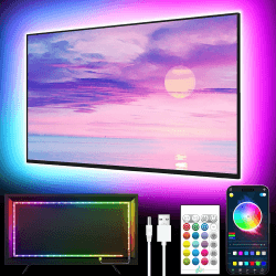 GIPOYENT LED-Leuchten für TV, 5M LED TV-Hintergrundbeleuchtung 🌈