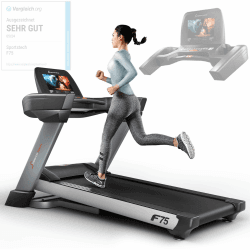 Sportstech F75 Profi Laufband für Zuhause klappbar | Deutsche Qualitätsmarke | 18% Steigung, große Lauffläche & Android 15,6“ Display | bis 20km/h und 7PS | WiFi, USB & MP3 | bis 200kg Nutzergewicht 🏃🔝