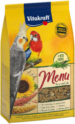 🐦🌾 Vitakraft Menü Vogelfutter für Großsittiche 🌰 3kg Großpackung 🇩🇪