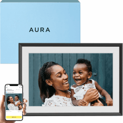 🖼️ Aura Carver Intelligenter digitaler Bilderrahmen 10,1 Zoll HD WLAN Cloud Digitaler Fotorahmen 🌟