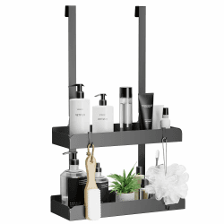 🚿 Pickpiff Duschregal Ohne Bohren - Badezimmer Organizer mit 4 Haken 🛁