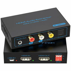 HDMI Audio Extractor 8K60HZ 🎧 Hohe Bildwiederholrate HDMI Optisch Adapter Splitter 📺
