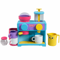 🚿🎉 TOMY Toomies Bade-Barista 🍵 Wandmontiertes Baby-Badespielzeug als Café & Schaumbad-Spielküche für Kleinkinder