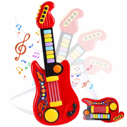 🎸🎹 Herenear Gitarre Kinder Spielzeug: Multifunktionales Musikinstrument für Kinder