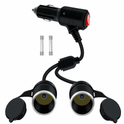 Zigarettenanzünder Verteiler mit Schalter und LED 🌹❤️ - 12V 24V Auto Motorrad Zubehör