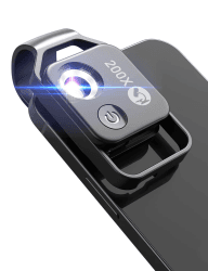 APEXEL 200X Mini-Mikroskop für Smartphone-Kamera 📱🔬 Taschengröße Schwarz
