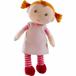 🎀 HABA Kuschelpuppe Roya - Weiche Stoffpuppe 25 cm - Ideal für Babys und Kleinkinder 🎁