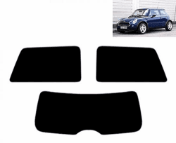 🚗🌟 Passgenaue Tönungsfolie für Mini Cooper 3-Türen 2002-2006 Heck/Seitenscheiben (05% Tiefschwarz) - Jetzt kaufen!