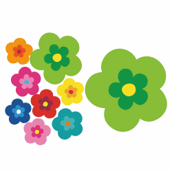 TraderCat pril Blumen Sticker | Retro Autoaufkleber Set 🌺🚗