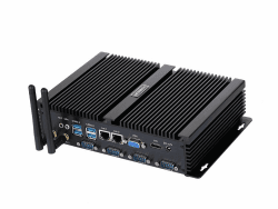 HUNSN Fanless Industrial PC, Mini Computer, Intel Celeron 1037U, Windows XP / 11 oder Linux Ubuntu, IM02