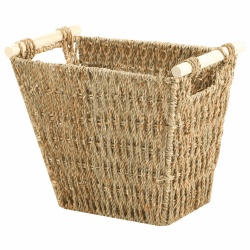 🌿🏡 OUTBROS Aufbewahrungskorb aus Seegras für Badezimmer, Küche, Heimbüro - 1-Pack 🧺🌿