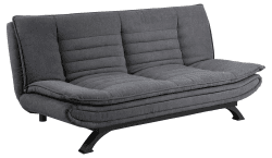 🛋️ AC Design Möbel Jasper Bettcouch Dunkelgrau/Schwarz 🌙