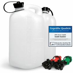 SWS Forst GmbH Kombi-Kanister - 5L + 3L - Doppel-Kanister - Kanister für Kraftstoff und Kettenöl