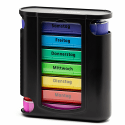 🌟 Super Deal! Foubiss Tablettenbox - BPA Frei - Medikamentenbox mit 7 Tage 4 Fächer 🌟