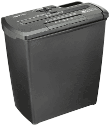 🔥 Großartiges Angebot! Amazon Basics Aktenvernichter, Streifenschnitt, CD-Schredder, 7-8 Blätter, Schwarz 🔥